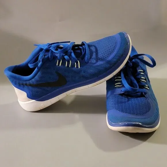 Nike Free 5.0 Youth Size 4Y Women's Sz 5.5 Blue/Black Running Shoes(725104-400) - Picture 2 of 11